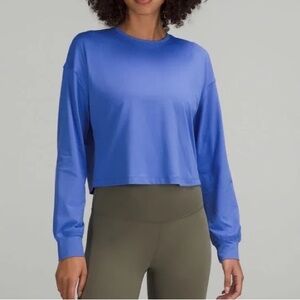 Lululemon abrasion resistant long sleeve cropped shirt